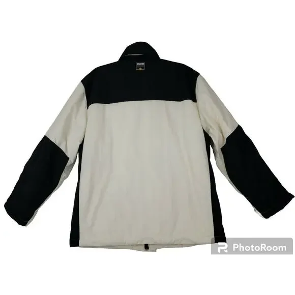 Nautica Competition ~Men's Size M~ Off-White/Black Coat Winter Zip-Up Jacket.